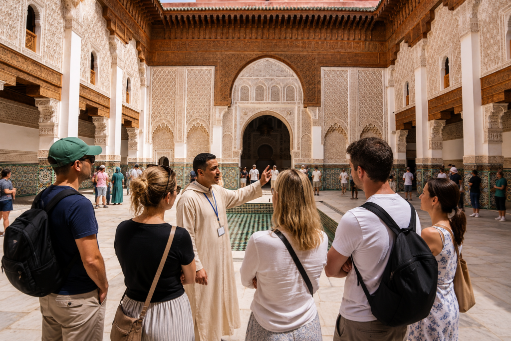 Marrakesh: Ben Youssef Madrasa, Secret Garden & Souk Tour